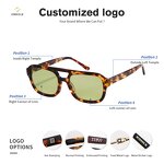 Sunglasses Manufacturer - Women's Retro Oversized Square Acetate & TR90 Frame TAC Lens UV400 & Blue Light