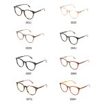 Spectacle Frames Manufacturer - Stylish Computer Unisex Acetate Round Design Optical