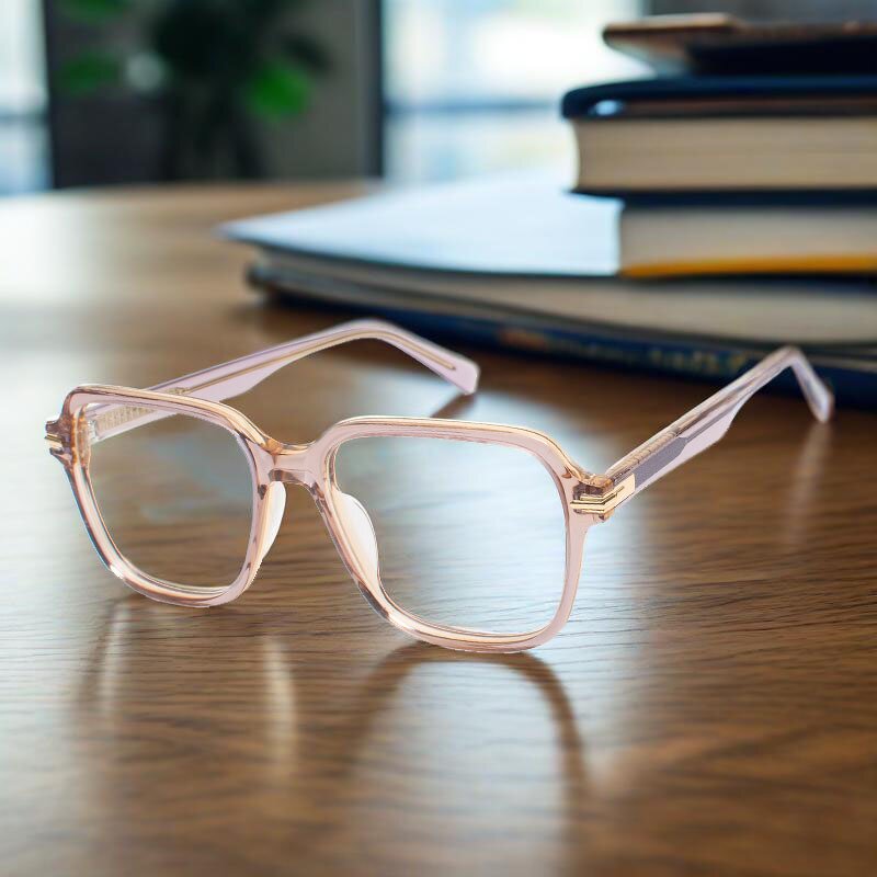 Eyeglasses Frames Manufacturer - OMELLE Newest Acetate High Quality Custom Made Optic Vintage Women Pink Reading