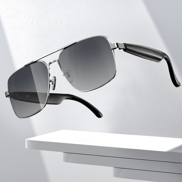 Smart Glasses Manufacturer - Omelle Built-in Bluetooth AI Translation Lentes Inteligentes Vintage Aviation for Men