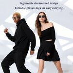 Smart Glasses Manufacturer - New Arrivals 2025 AI Camera with Chat Gpt AR Smart Glass Film 800W Pixel Camera