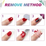 Nail Polish Remover - 2 Pack 3 Mins Easily Soak Off Gel Removal Kit