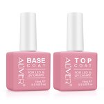 Nail Gel - Long Lasting UV Gel Rubber Top Coat Base Coat for Nail Salon