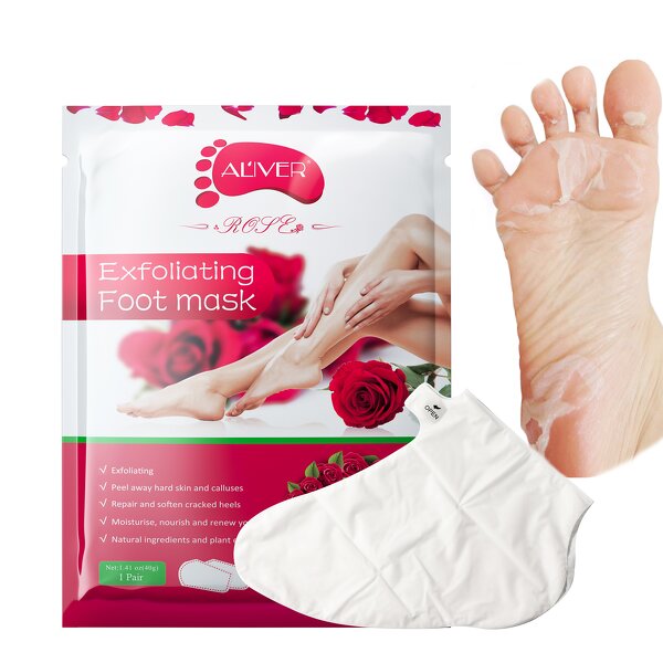 Foot Mask Manufacturer - Chemical Deep Nourishing Exfoliating Rose Spa Socks