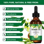 Neem Oil Manufacturer - 60ml Cold Pressed Pure Organic Face Nail Nourishes
