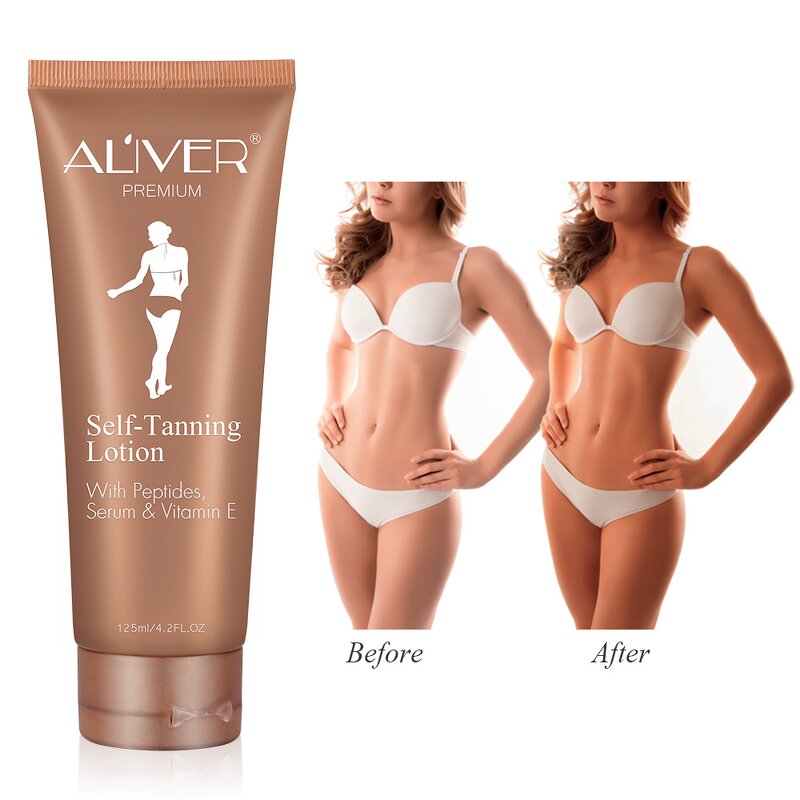 Self Tanning Lotion - Private Label Natural Vegan Peptides Vitamin E Sunless