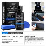 Plastic Restorer - OEM Auto Interior Exterior Back to Black Gloss Coating