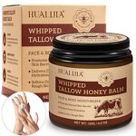 Tallow Cream - 120g Organic Grass-Fed Face Body Moisturizer Raw Honey Balm