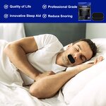 Sleep Strip Manufacturer - Private Label 30 Pcs Black Anti Snoring Lip Shaped Breath