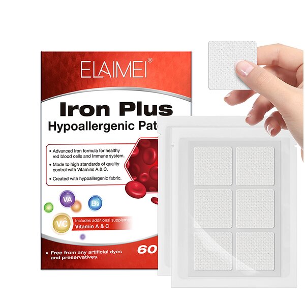 Topical Patch - OEM 60 Pack Iron Supplement Vitamins A C Red Blood Cells