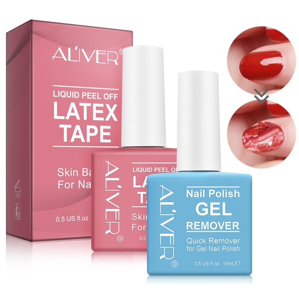 Liquid Latex Tape - Pink Peel Off Skin Barrier Fast Nail Polish Remover