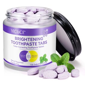 Toothpaste Tablet - Private Label Color Correcting No Fluoride for Kids Organic