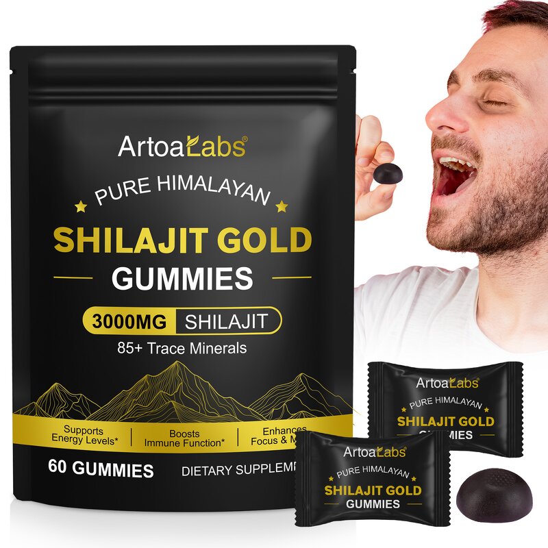 Gummy Manufacturer - Vegan Himalayan Shilajit Gold 3000MG Dietary Supplement Gummies
