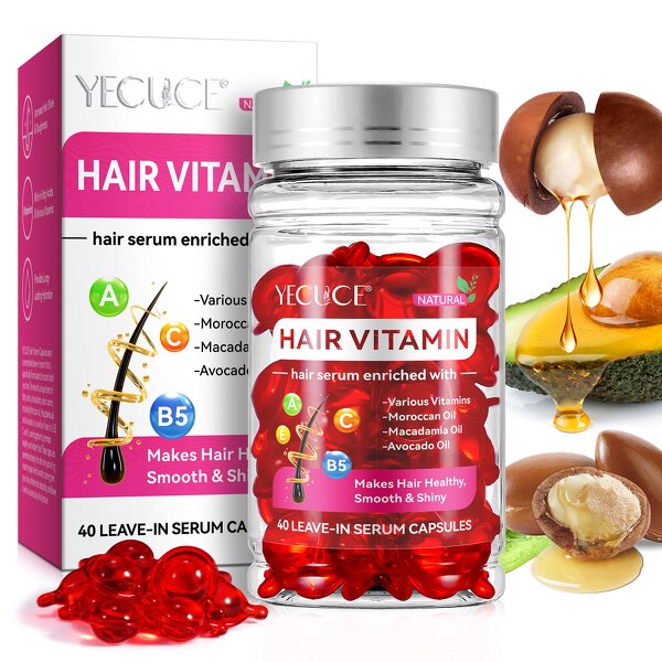 Hair Vitamin - Wholesale No Rinse Serum Capsules Vitamin E Frizzy Damaged