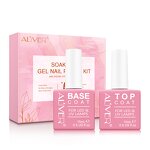 Nail Gel - Long Lasting UV Gel Rubber Top Coat Base Coat for Nail Salon