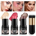 Makeup Stick - Multi Beauty Face Nose Blush Contour Bronzer Highlighter Brush