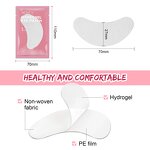 Eye Pad Manufacturer - Wholesale 100 Pairs Anti-Puffiness Hydrogel Eyelash Extension
