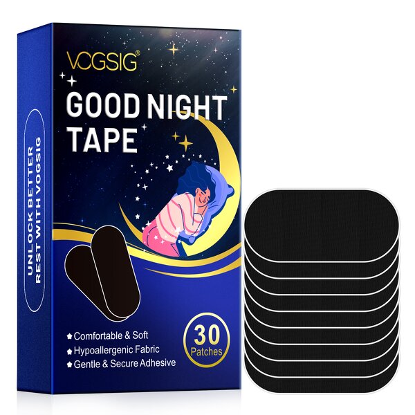 Sleep Strip Manufacturer - Black Lip Shaped Hypoallergenic Anti Snoring Breathing
