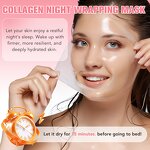 Facial Mask - Private Label Collagen Overnight Peel Off Hydrating Wrapping Mask