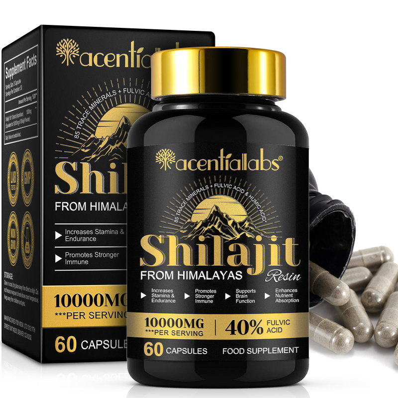 Shilajit Capsule - Himalayan 10000mg Gold Natural Organic for Men Women