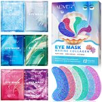 Eye Mask Manufacturer - Custom Logo 12 Pairs Silicone Collagen Eye Bag Dark Circle