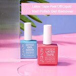 Liquid Latex Tape - Pink Peel Off Skin Barrier Fast Nail Polish Remover
