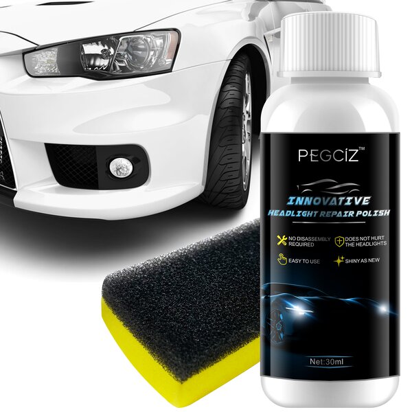 Headlight Restore - Car Head Light Repair Polish Fluid Scratch Remover Kit