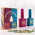 Nail Polish Remover - 2 Pack 3 Mins Easily Soak Off Gel Removal Kit