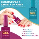 Nail Polish Remover - 2 Pack 3 Mins Easily Soak Off Gel Removal Kit