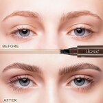 Eyebrow Pen Manufacturer - Natural Vegan Waterproof 4 Fork Tip Spoolie Brush