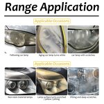 Headlight Restore - Car Head Light Repair Polish Fluid Scratch Remover Kit