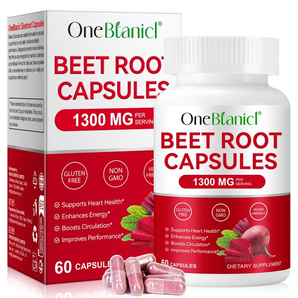 Capsule Manufacturer - Organic Beet Root 1300mg Energy Endurance Support Supplement