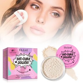 Loose Powder - Tivlon 3 Colors Wholesale Baking Setting Makeup Powder Puff