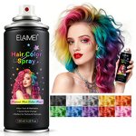 Hair Color Spray - ELAIMEI 120ML 10 Colors Safe Non-Toxic Party Temporary Dye