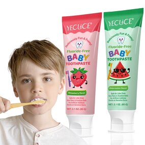 Toothpaste Manufacturer - YECUCE Kids 60g Strawberry Watermelon Safe to Swallow Baby Care