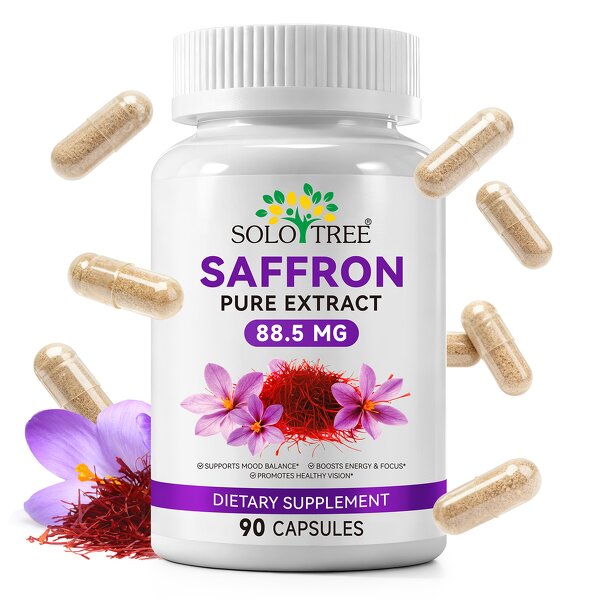 Capsule Manufacturer - SOLOTREE Saffron 90P Wild Harvested Mood Energy Eye