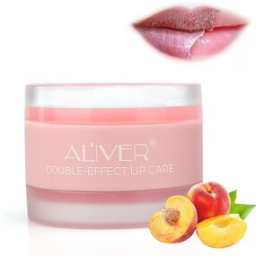 Lip Scrub Balm - ALIVER Natural Fruit 2in1 Moisturizing Exfoliating Lip Repair