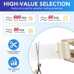 Acne Patch Roll - ELAIMEI 5cmX1.5m Medical Grade Hydrocolloid Waterproof Healing