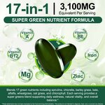 Softgel Manufacturer - AcentialLabs Spirulina 300p 17in1 Super Greens Energy