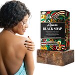 Soap Manufacturer - IKZEE African Black Soap 100g Organic Shea Acne Dark Spots Care