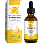 Vitamin E Oil - ALIVER 60ml Organic 100% Pure Face Body Moisturizing Serum