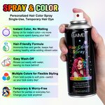 Hair Color Spray - ELAIMEI 120ML 10 Colors Safe Non-Toxic Party Temporary Dye