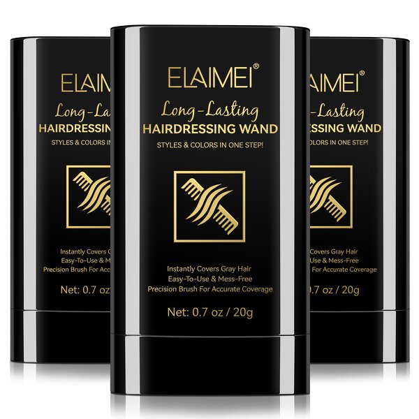 Hair Dye Stick - ELAIMEI 3 Colors Private Label Waterproof Sweat Proof Comb Wand
