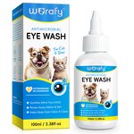 Pet Eye Cleaner - Worafy 100ml Gentle Non-Stinging Tear Stain Cats Dogs
