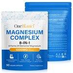 Capsule Manufacturer - OneBtanicl Magnesium 8-IN-1 1000mg Sleep Energy Muscle