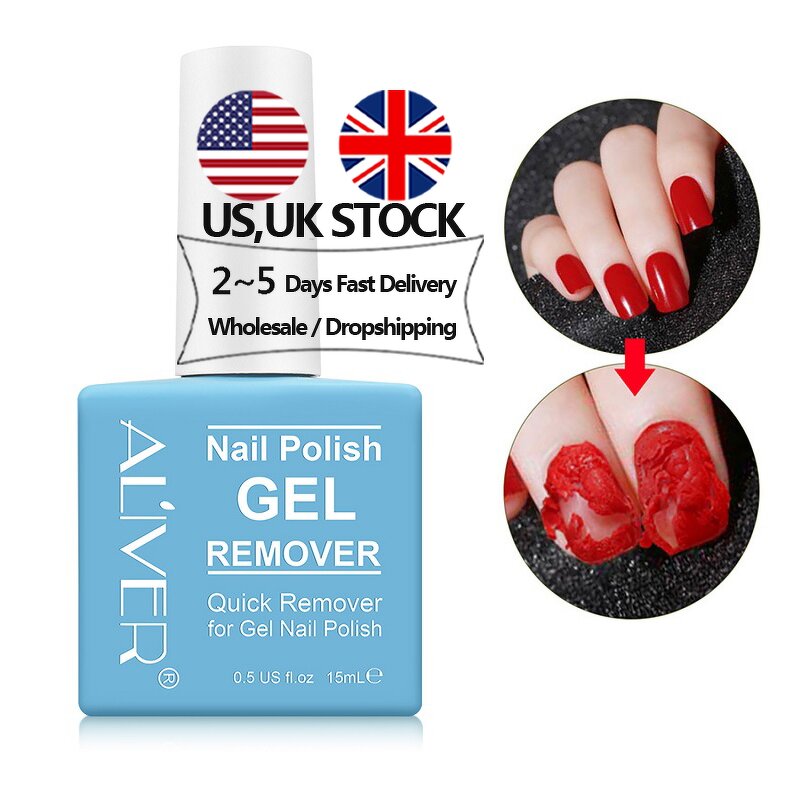 Nail Remover Liquid - ALIVER Hot Selling Acetone Free Effective Salon Grade