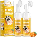 Dogs Feet Cleaner Fluid Cat Claw Washing Pets Foot Cleaning Waterless Paw Cleaner Foam Shampoo With Enhanced Silicone Scrubber