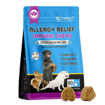 Pet Chews - Oimmal 60 Soft Itchy Skin Allergy Omega-3 Probiotic Dog Treats