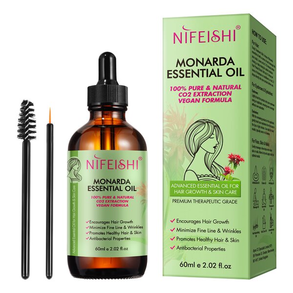 Essential Oil - Aliver 60ml Monarda Nourishing Shine Hair Growth Treatment