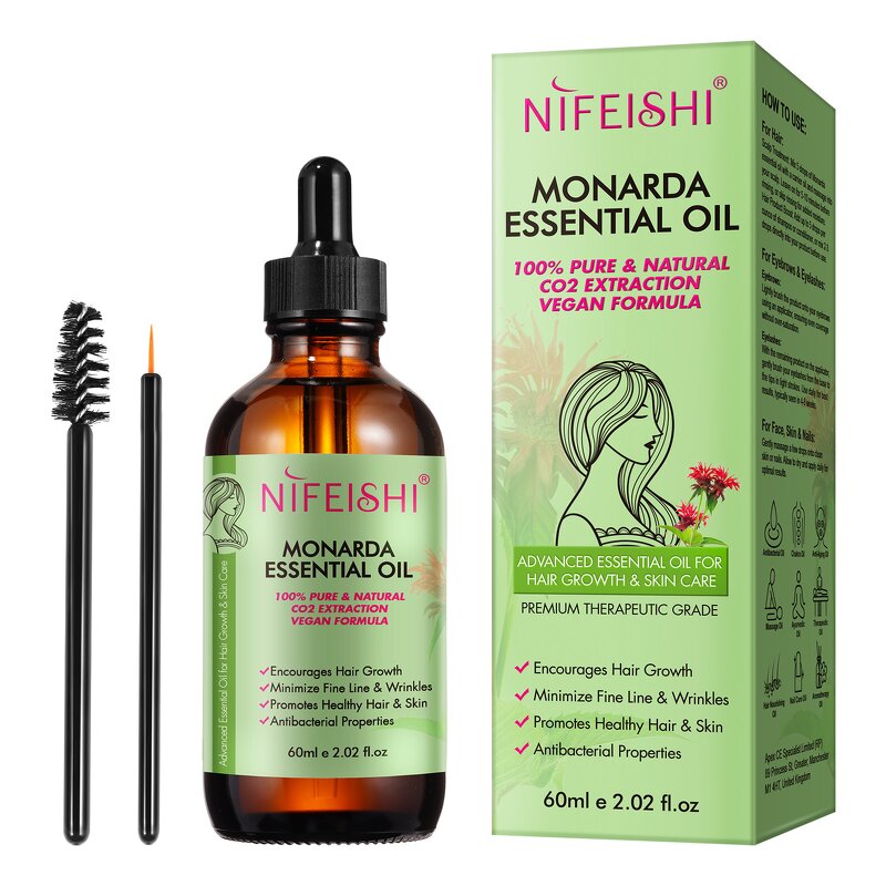 Essential Oil - Aliver 60ml Monarda Nourishing Shine Hair Growth Treatment